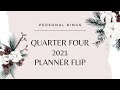 Quarter Four 2021 Planner Flip