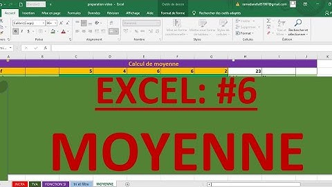 EXCEL #6: Calcul de Moyenne avec coefficient et Total