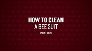 How To Clean A Beesuit