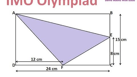 Find Area of Shaded Region in given figure | IMO Olympiad | Maths