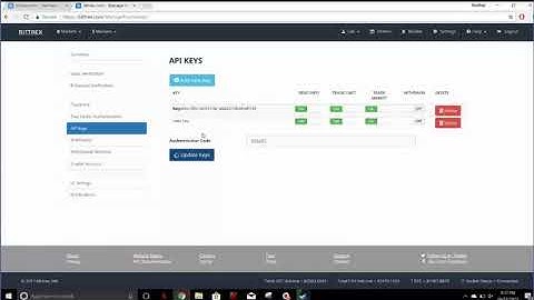 How to create a Bittrex API key