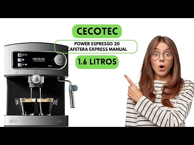 Cecotec Cafetera Express Manual Power Espresso 20. 850 W, Presión