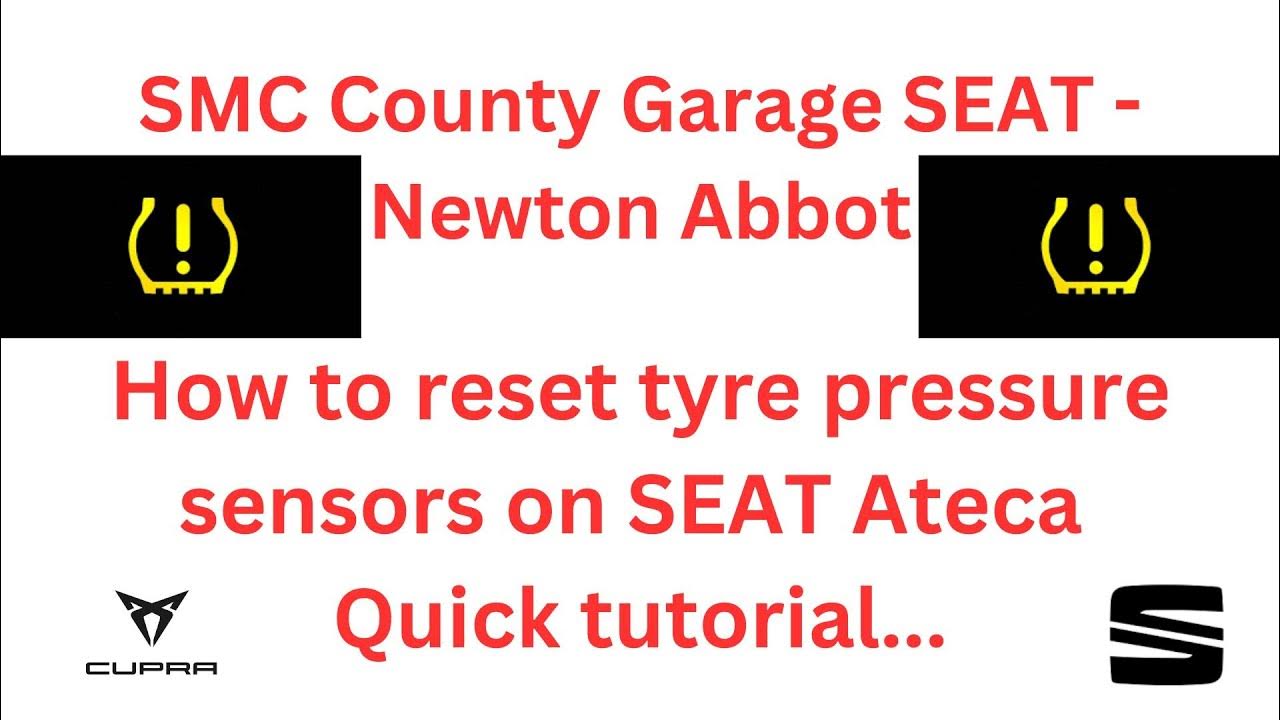 How to reset tyre pressure warning light SEAT Ateca/Arona/VW Golf/T