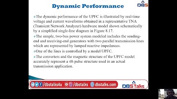 DBS -DYNAMIC PERFORMANCE OF UPFC_FACTS_UNIT-5_POWER FLOW CONTROLLERS_IV EEE_I SEM