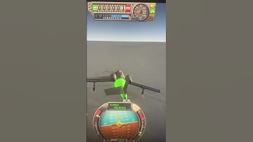 Plane going extremely fast over land without taking off #gameplay #kerbalspaceprogram #aircraft