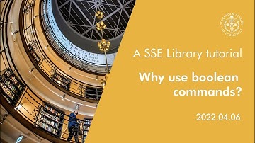 Why use boolean commands (and not rely your academic research entirely on Google / Google Scholar)