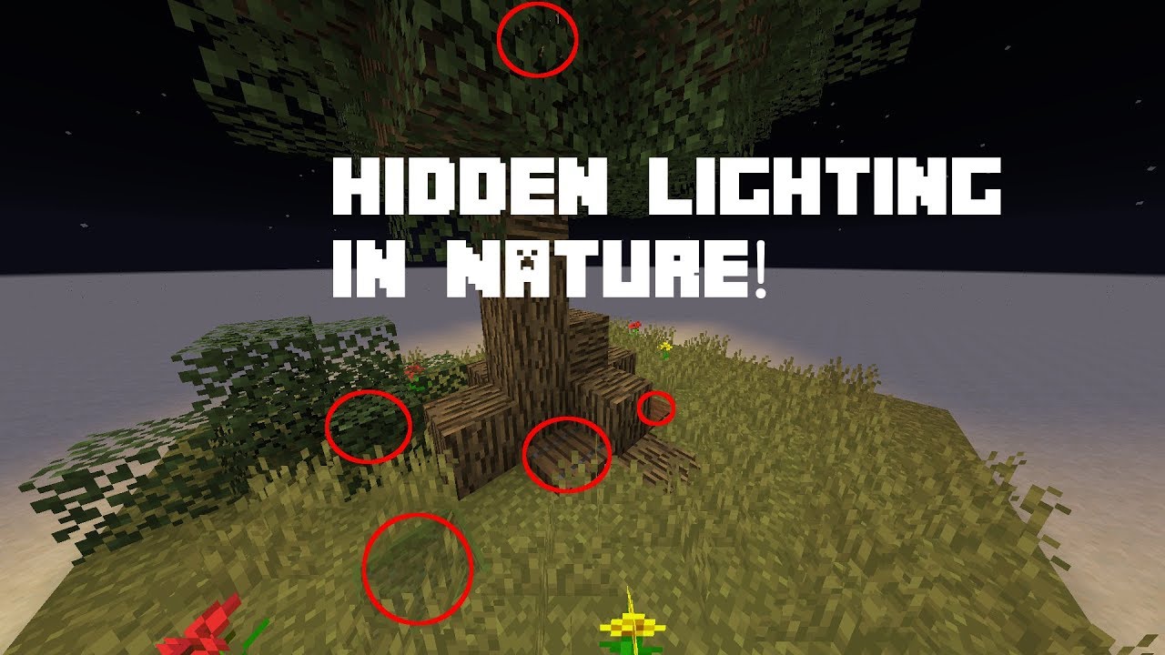 How To Make Hidden Lighting In Minecraft 6 Ways To HIDE LIGHTING in Nature! | Minecraft Tutorial & Tips - YouTube