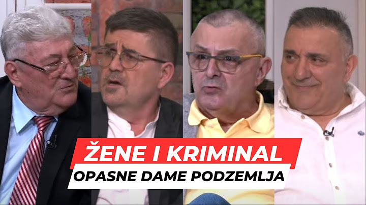 POSLE RUCKA - Zene i kriminal - Opasne dame iz podzemlja na samom vrhu kriminalnih miljea?