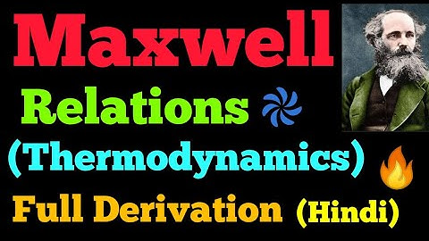 maxwell relations thermodynamics (derivation)