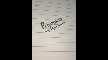 this #is my #art✏️of  #handwriting✍️ #name #priyanka #viral #shorts #video