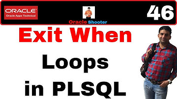 Apps Technical 46: Exit When Loop in PLSQL