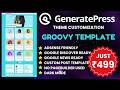 Groovy Template - GeneratePress Theme Customization for Blog Website