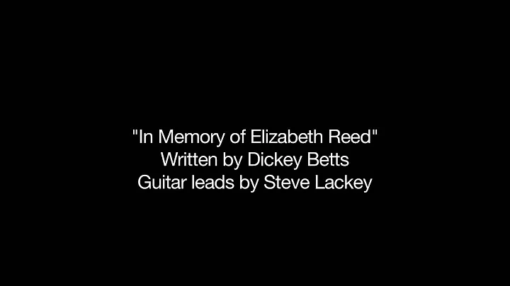 Allman Brothers In Memory of Elizabeth Reed cover ...