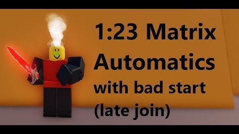 1:23 Matrix Automatics with bad Start (late join Speedrun) // Roblox Arsenal Gameplay