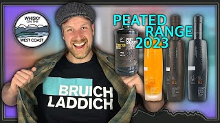 Octomore 14.1, 14.2, 14.3 & Port Charlotte PMC 01: Bruichladdich Peated Scotch Whisky Range 2023