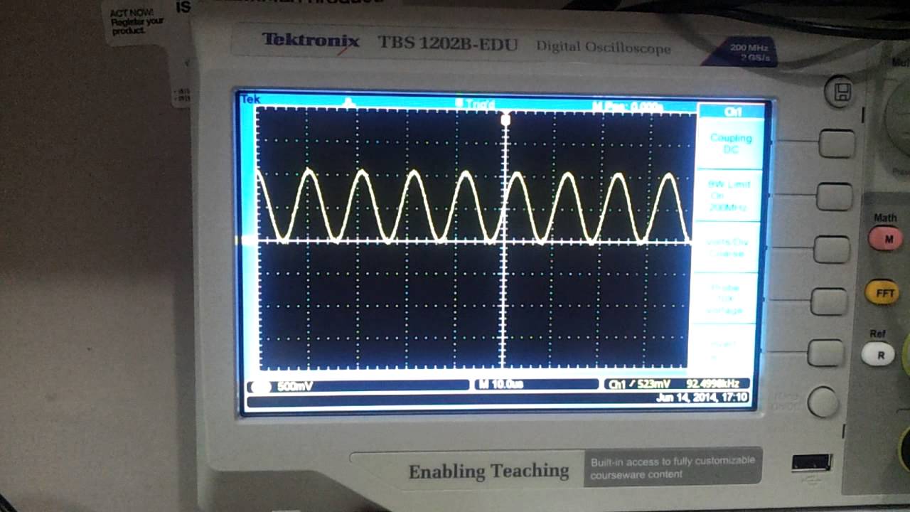 Frequency sweep using sine wave YouTube