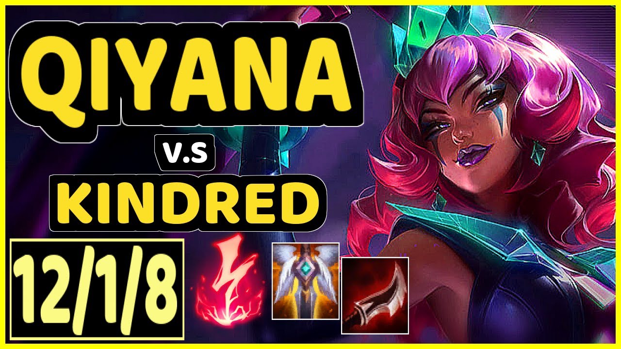 DJOKO (QIYANA) vs KINDRED - 12/1/8 KDA JUNGLE CHALLENGER GAMEPLAY - EUW