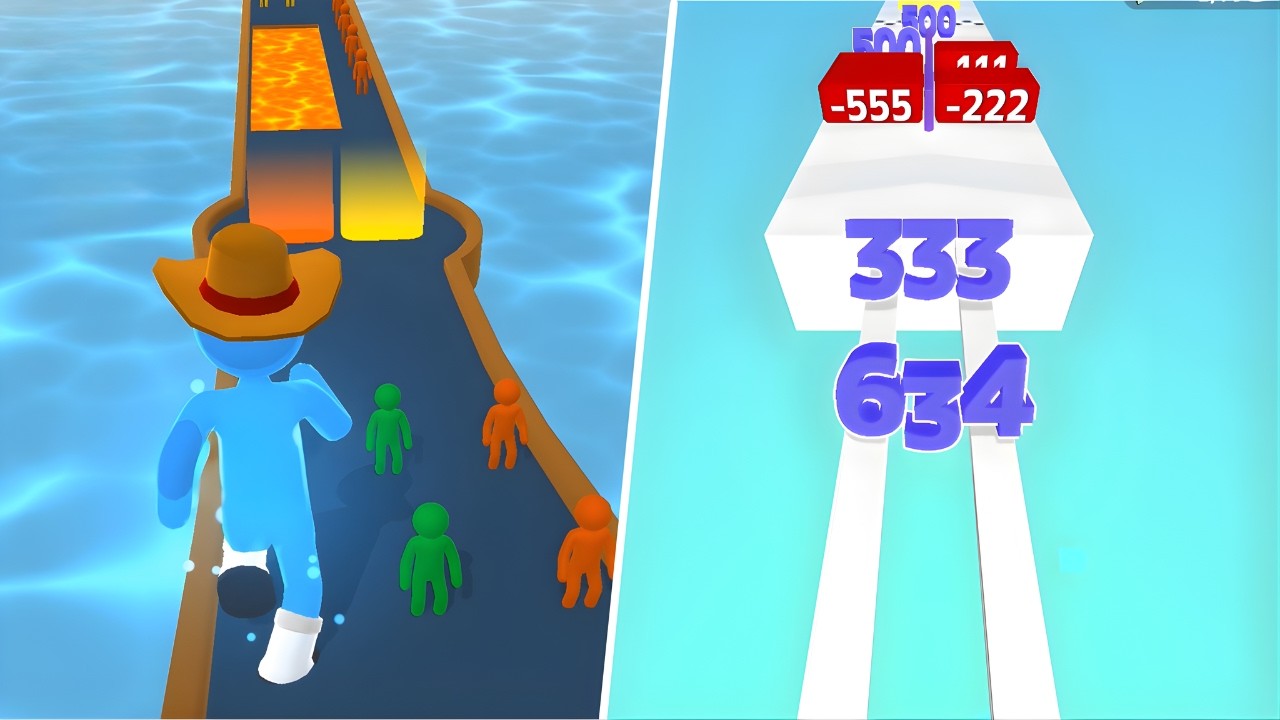 Number Master: Run & Merge VS Giant Rush! Mobile Game Walkthrough | Dino Club