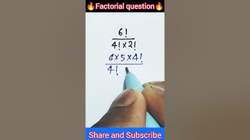 🔥Factorial question 😨😱 #shorts #youtubeshorts #trending #viral #mathtricks #mathematics #maths