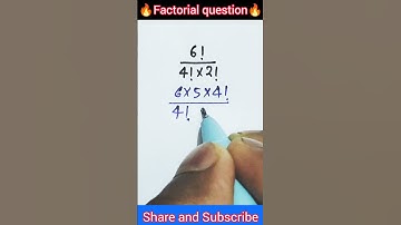 🔥Factorial question 😨😱 #shorts #youtubeshorts #trending #viral #mathtricks #mathematics #maths