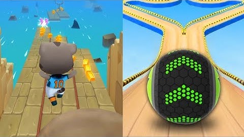 Talking Tom Gold Run VS Going Balls - How to play Games - Android Gameplay