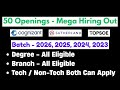 🔥50 Openings Mega Hiring | Cognizant Off Campus Hiring | Direct Test Hiring 2025 | hire me plz