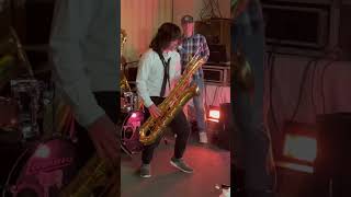 When the bari sax has other plans… #brasshouse #sax