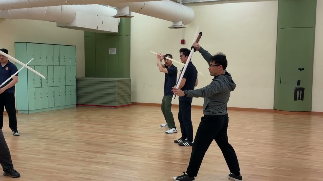 2026.01 苗刀操練班 - ［埋頭刀勢］與［入洞勢］的上來砍劈防守