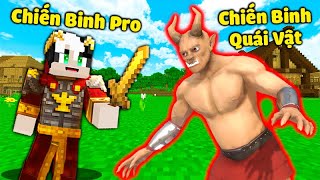 REDHOOD THỬ THÁCH 24 GIỜ TRỞ THÀNH CHIẾN BINH SIÊU PRO TRONG MINECRAFT*MỀU TIÊU DIỆT QUỶ ĐỎ KHỔNG LỒ