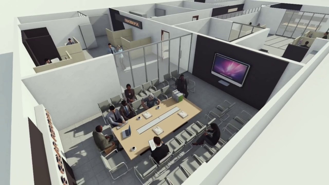 Layout konsep ruang kantor YouTube