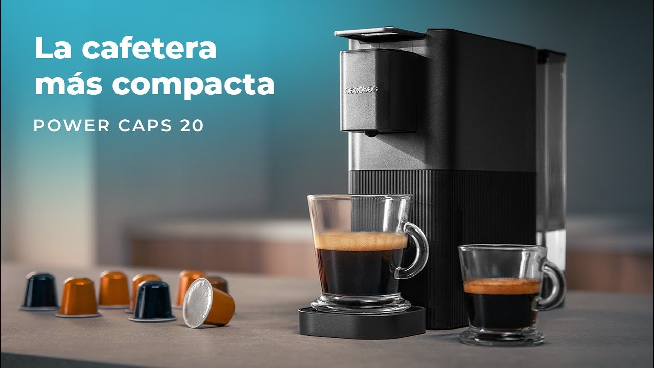Cafetera de cápsulas de Nespresso Power Caps 20 descaling tablets  muy compacta.