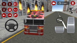 Truck Pemadam Kebakaran - Terjadi Kebakaran Pada Bus Sekolah - Real Fire Truck Driving screenshot 5