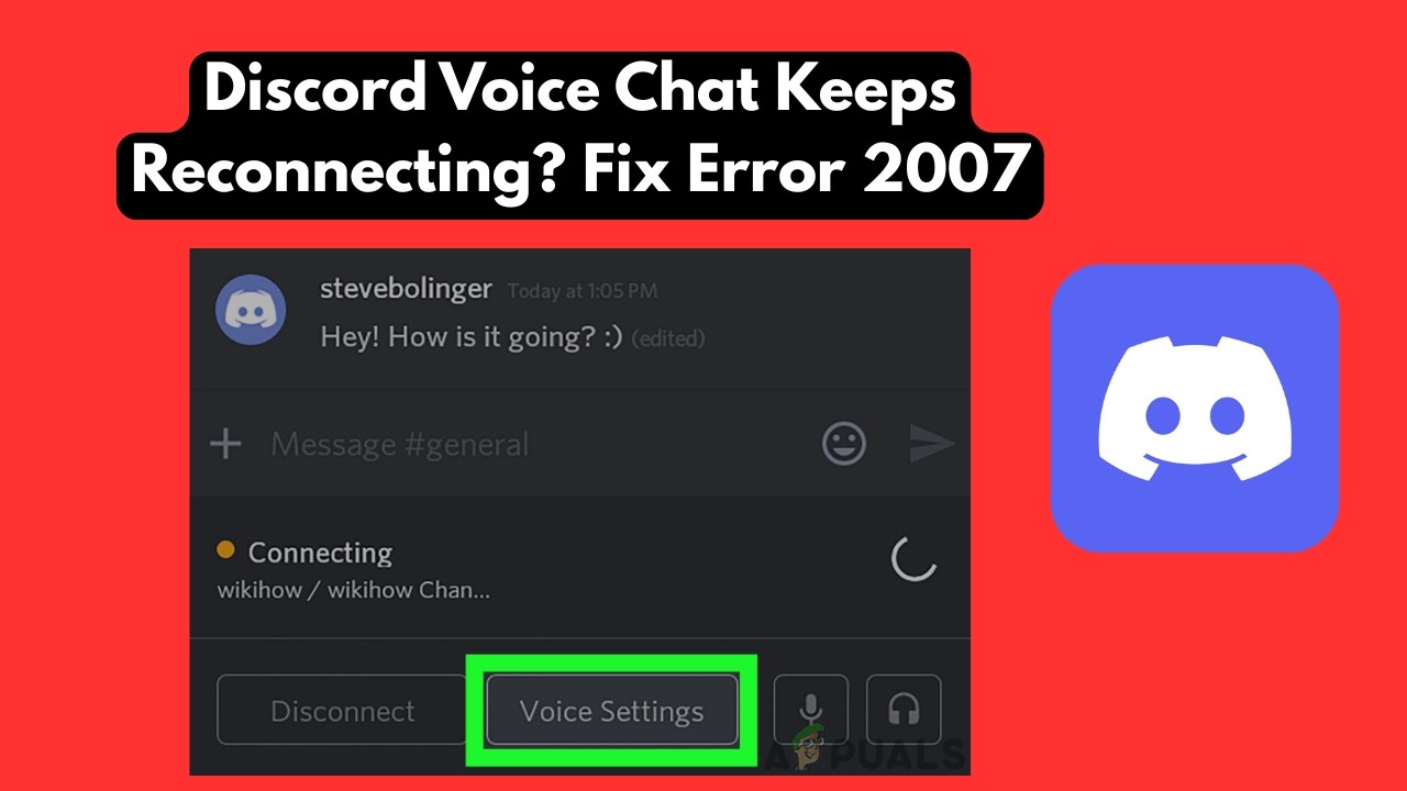 FIX Discord Voice Chat Keeps Reconnecting - FIX Disord Error 2007 (Stable Internet)
