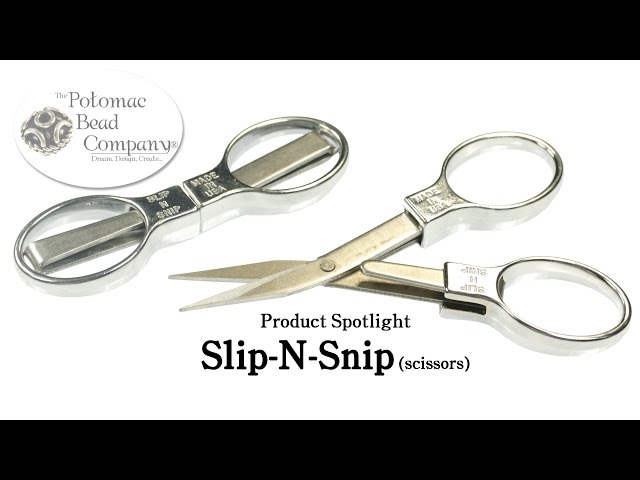 Slip-N-Snip Folding Scissors.