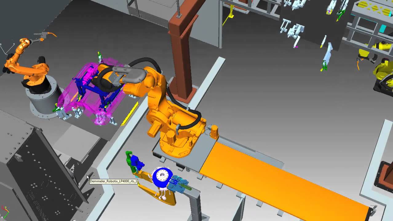 Siemens Tecnomatix Robot Expert 11 KUKA ABB FANUC ATEC GMBH - YouTube