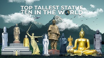 TOP TEN Tallest Statue in the WORLD - Size Comparison - 2.5D Animation #3d #comparison #statue