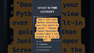 Python Interview Gotcha: {} is NOT a Set! #coding #pythoninterviewquestions #pythonbeginner #python