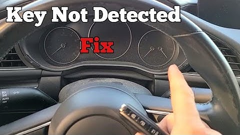 This is How to FIX Mazda 3 5  Key Fob Not detected message