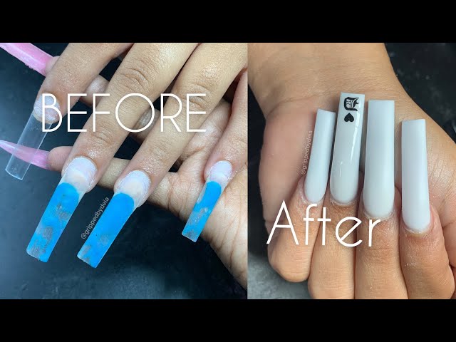 Fill in On top of Acrylic nails ???👀🥴😍