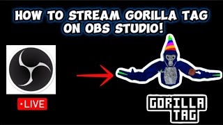 Full How to stream GORILLA TAG on OBS STUDIO (EASY Tutorial) Update