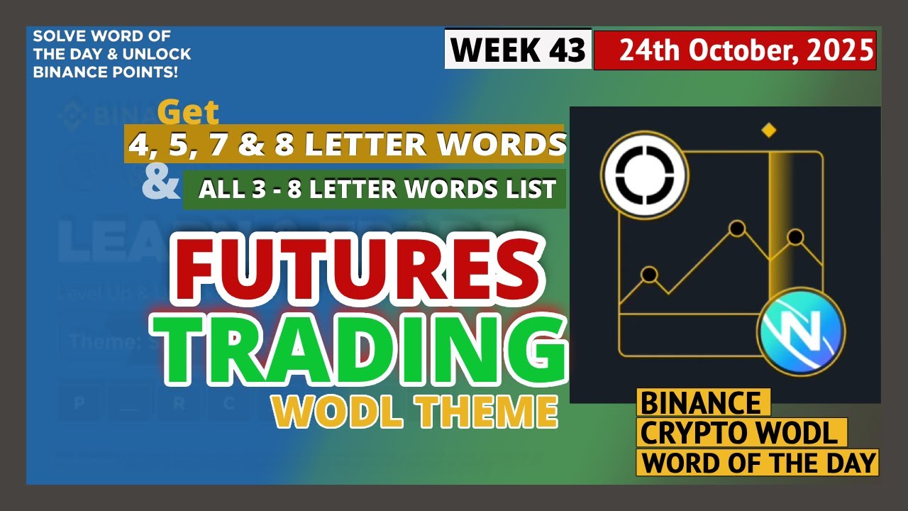 🔑Get 4, 5, 7 & 8 Letter Words + All Words List | Binance Word of The Day |  Futures Trading Theme - YouTube