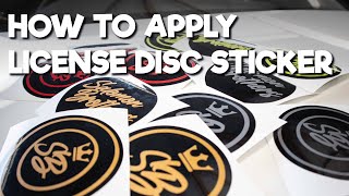 #Tutorial HOW TO APPLY SALOMON BROTHERS LICENSE DISC STICKER