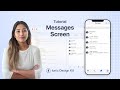 How to create a screen with Incoming Messages | Ionic Design Kit