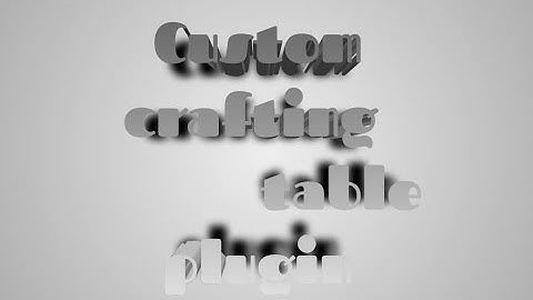 custom crafting table pm4 plugin download with proof 100%