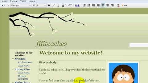 Becoming an eTeacher: Module 2 - part 1: Adding Content to Your Google Website