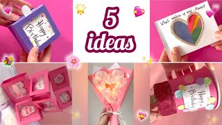 5 Ideas | DIY BIRTHDAY GIFT IDEAS | Cute gifts | DIY 3D birthday card🎁 How to make cute gifts | easy