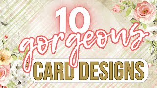 10 AMAZING yet QUICK & EASY card making designs | cardmaking tutorial 2023 | DIY Birthday card ideas