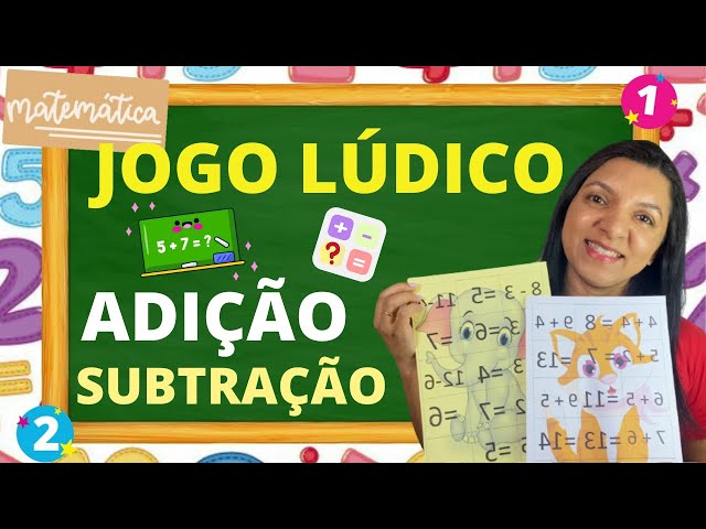 Subtração à Adição Do Jogo Matemático Simples Diversão Em