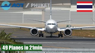 Phuket International Airport | Plane Spotting | 49 Planes In 21min