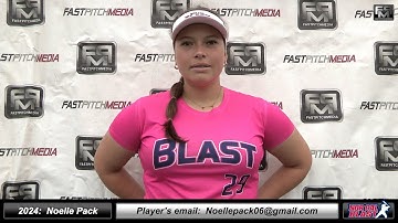 2024 Noelle Pack 4.0 GPA - Power Hitter First Base Softball Skills Video - Norcal Blast